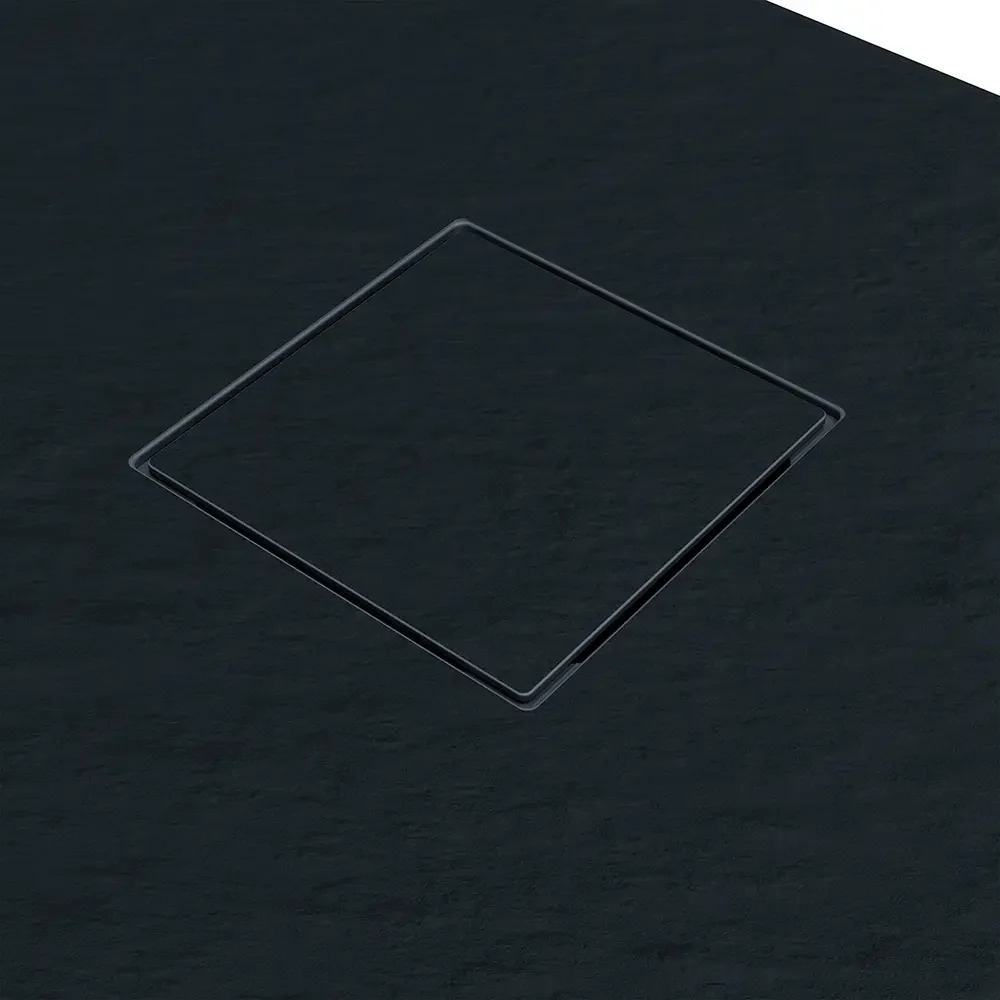 Piatto doccia 90x120 cm colore nero effetto pietra | Samos - Image 5