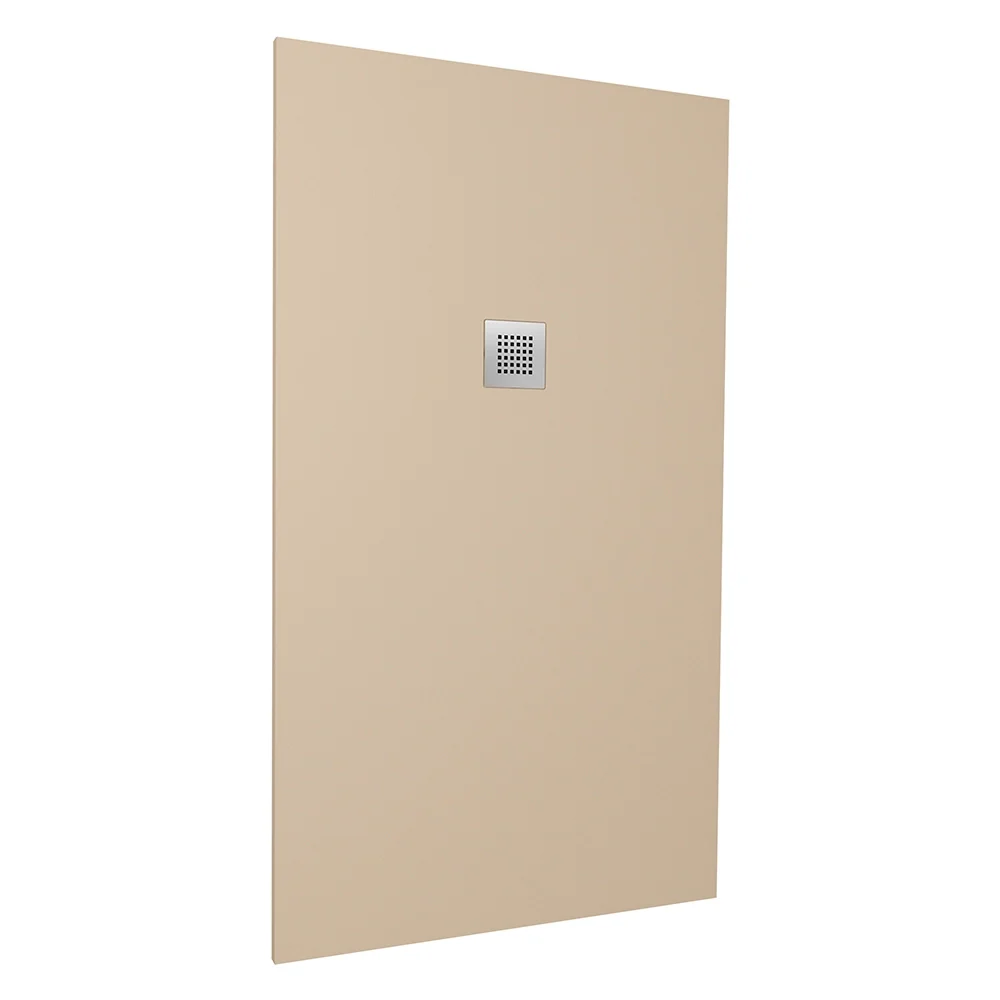 Piatto doccia 90x140cm in marmoresina marrone effetto pietra | Kos - Image 6