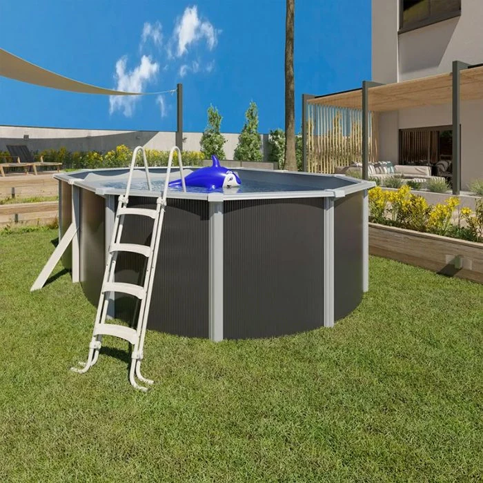 Piscina Fuori Terra Steeldesign - 4,90 X 3,65 X H.1,32 M - Kit Base - Image 2