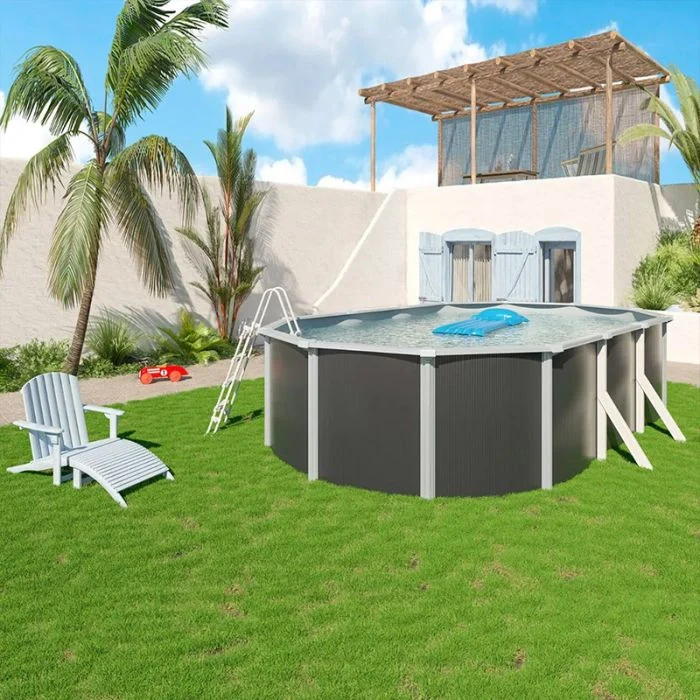 Piscina Fuori Terra Steeldesign - 6,10 X 3,65 X H.1,32 M - Kit Base - Image 2