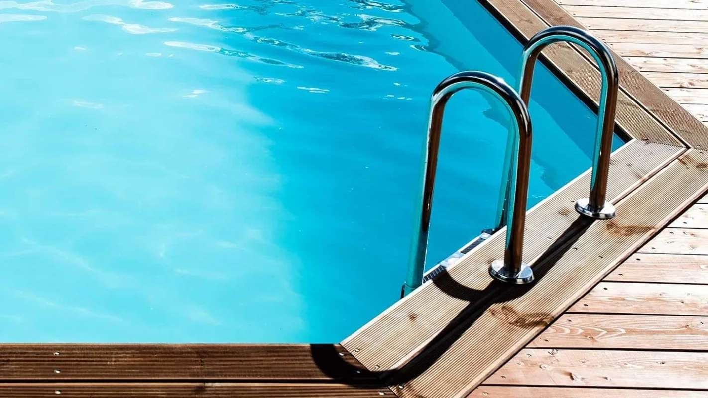 Piscina in legno Verona 4.72 x 4.72 - H.1.2 m, azzurro chiaro, autoportanti - senza cementazione - BAS753OSP - ALTANKA - Image 4