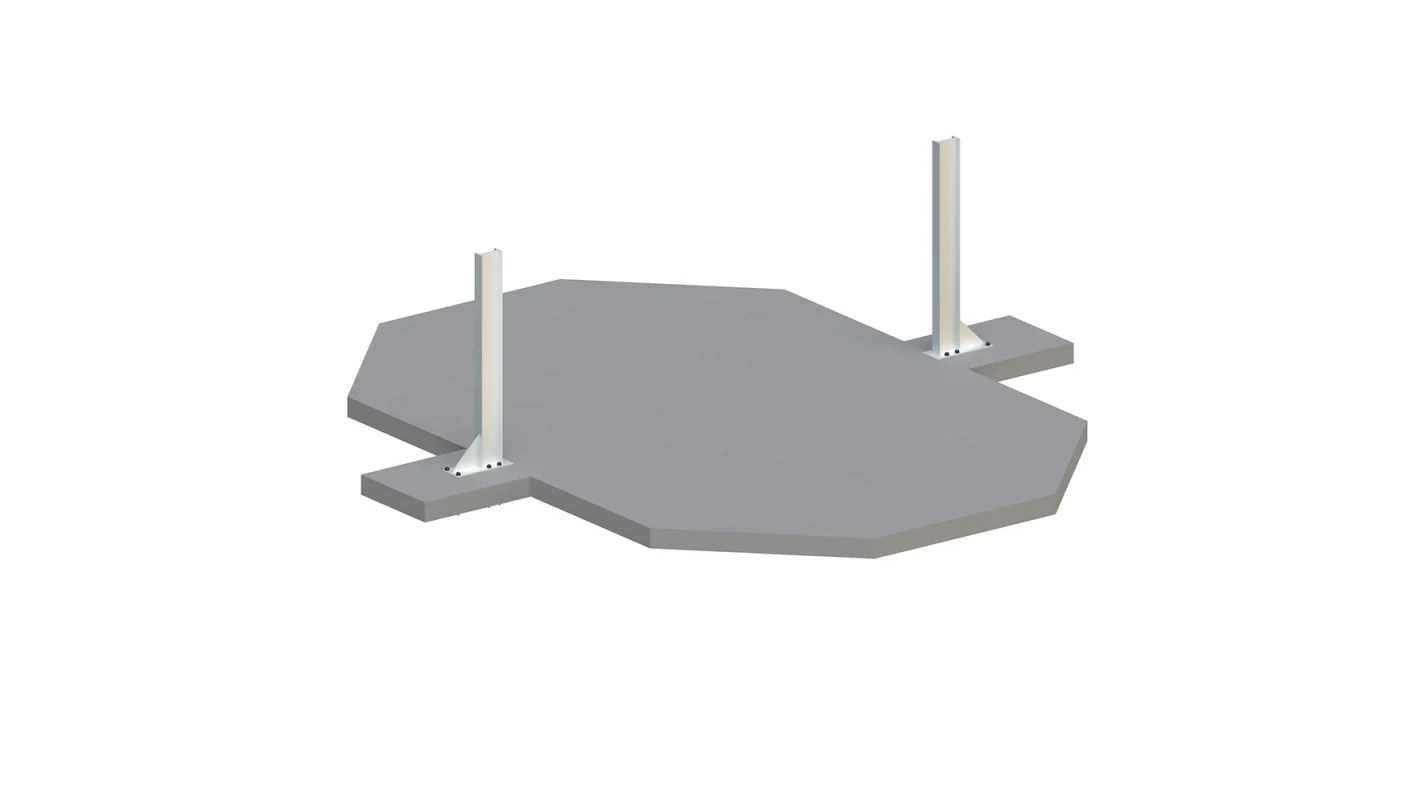 Piscina in legno NEMO 4.3 x 3 - H.1.31 m, azzurro chiaro, con supporti fissati al calcestruzzo - BAS7303OSPL - ALTANKA - Image 7