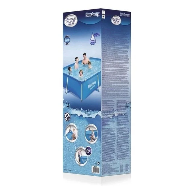 Bestway Steel Pro 56403 piscina fuori terra Piscina con bordi Piscina rettangolare 2300 L Blu - Image 3