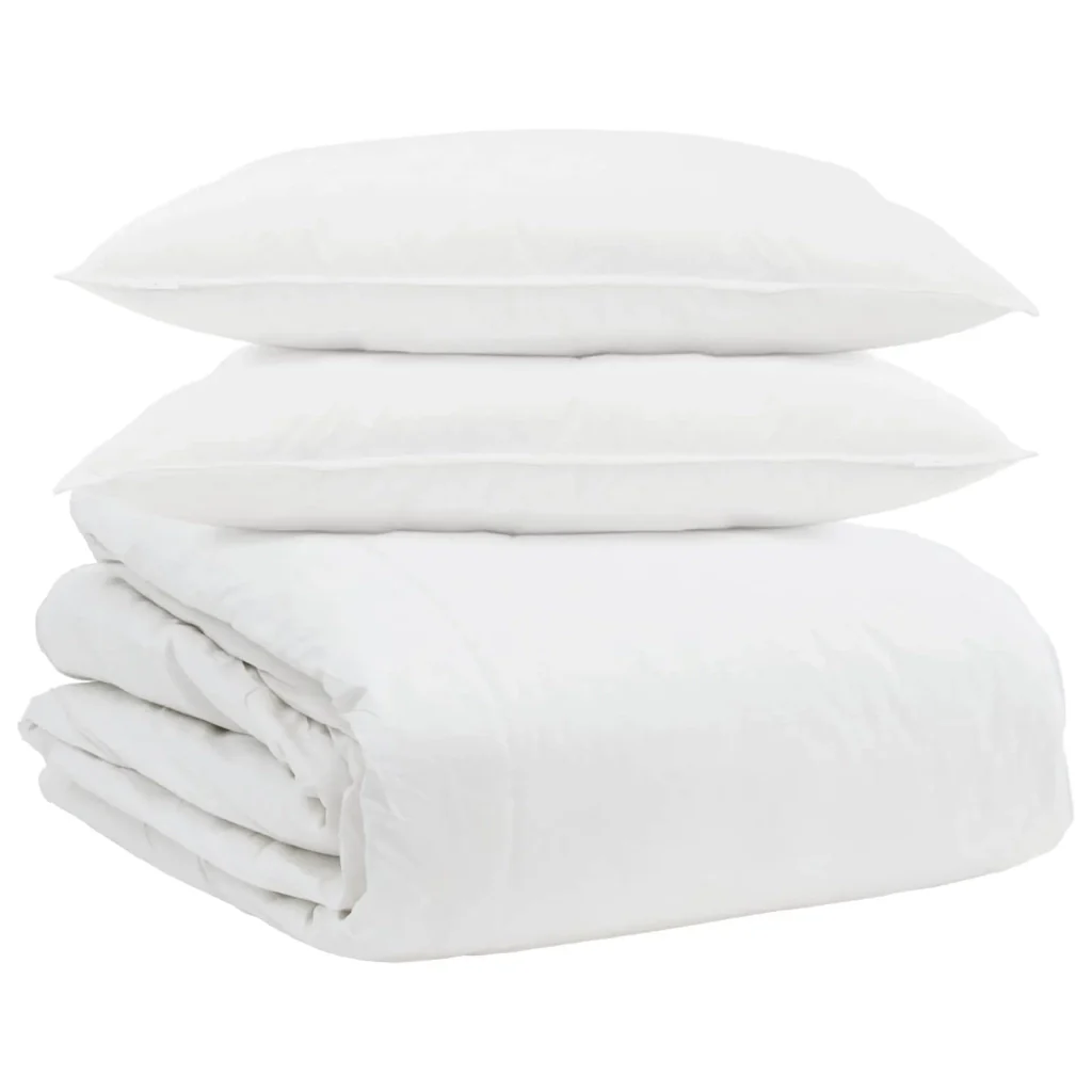 Set di Piumoni con cuscino 3 pcs Bianco Piuma d'anatra 3377099 - Image 2