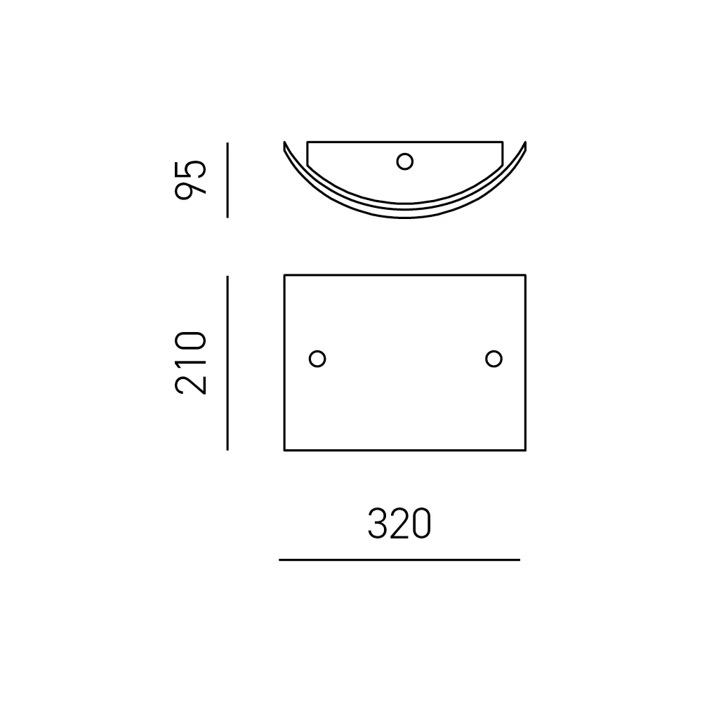 Plafoniera Michela piccola 32x21cm bianco lucido 2XE27, vetro curvo con base cromata, IP20, max 2x42W, lampada da soffitto elegante - Image 3