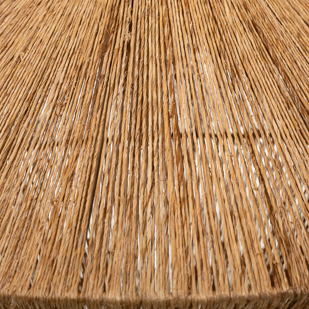 Plafoniera in juta marrone 55x55x31,5h - Image 5
