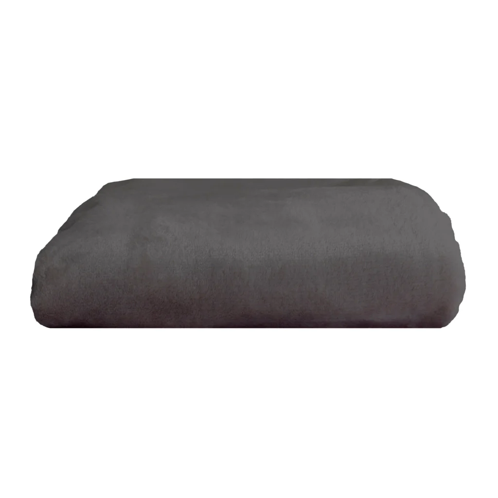 Plaid nera 130 x 170 cm FLANBERG - Image 4