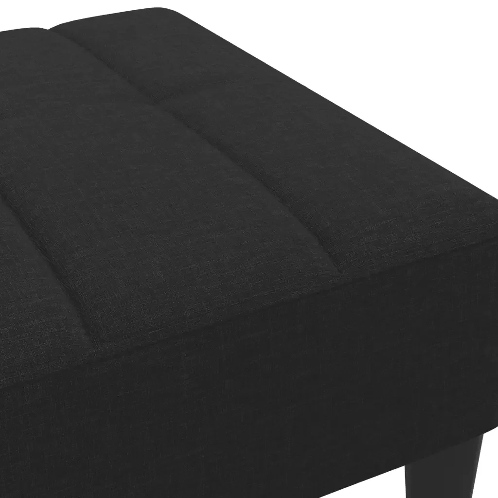 Poggiapiedi Nero 77x55x31 cm in Tessuto 4007382 - Image 6