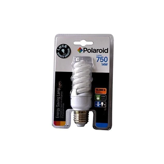 Polaroid 610-819037 Lampadina a Risparmio Energetico Spirale E27 14W 750lm 59W 6500K 10000h colore Bianco - Image 2