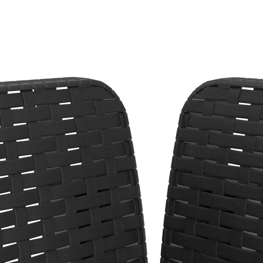 Poltrona a 1 Posto con Cuscino Aspetto Rattan PP Antracite 8011854 - Image 5