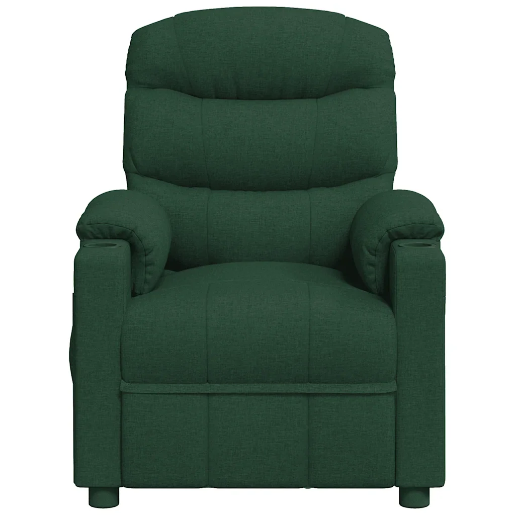 Poltrona Elettrica Reclinabile Verde Scuro in Tessuto 3143497 - Image 4
