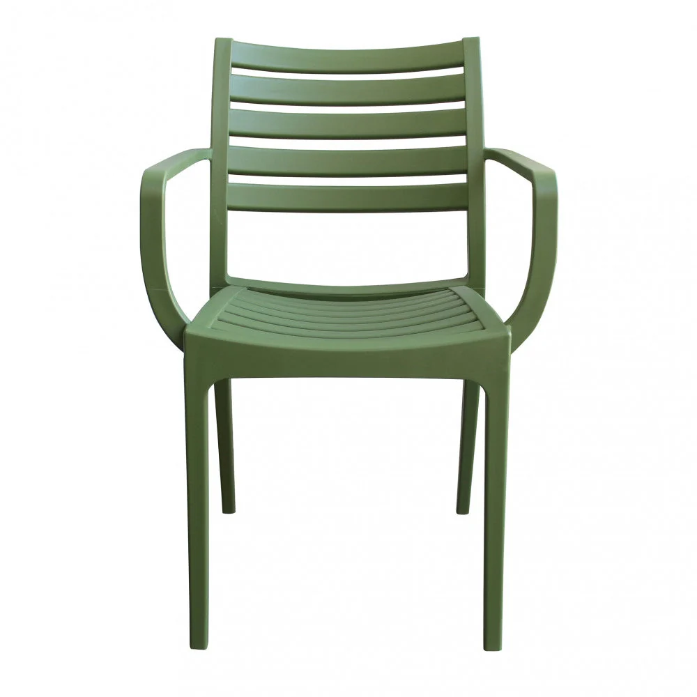 Poltrona Eveline 58,5x55,2x84 cm  in Polipropilene Verde - Image 2