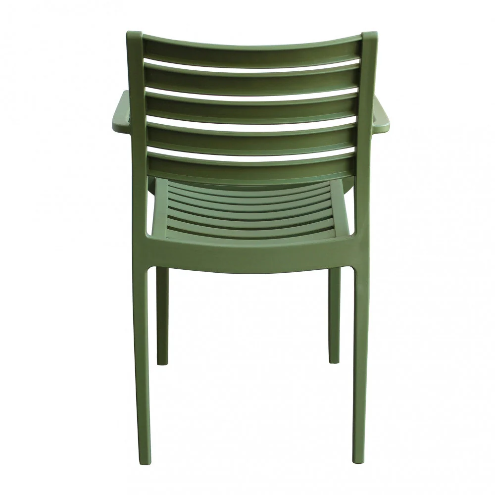 Poltrona Eveline 58,5x55,2x84 cm  in Polipropilene Verde - Image 4