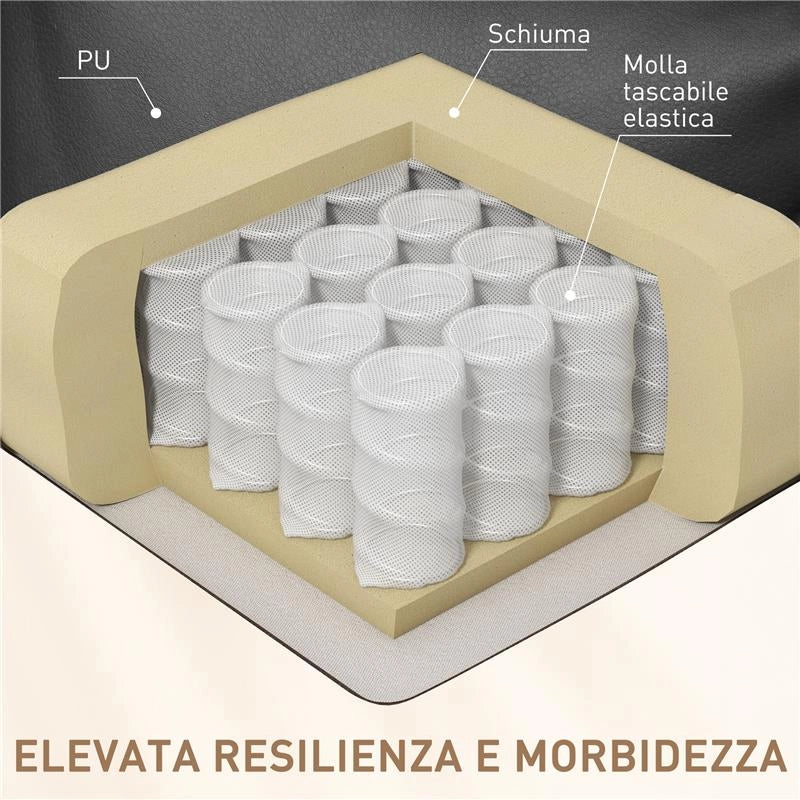 POLTRONA RELAX MASSAGGIANTE CON 8 PUNTI 5 MODALITÀ E 2 INTENSITÀ NERA - Image 3