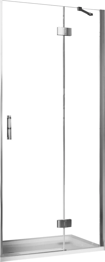 Porta Doccia 120 cm 1 Anta Battente in Cristallo Trasparente 6mm H190 Fosterberg Herning