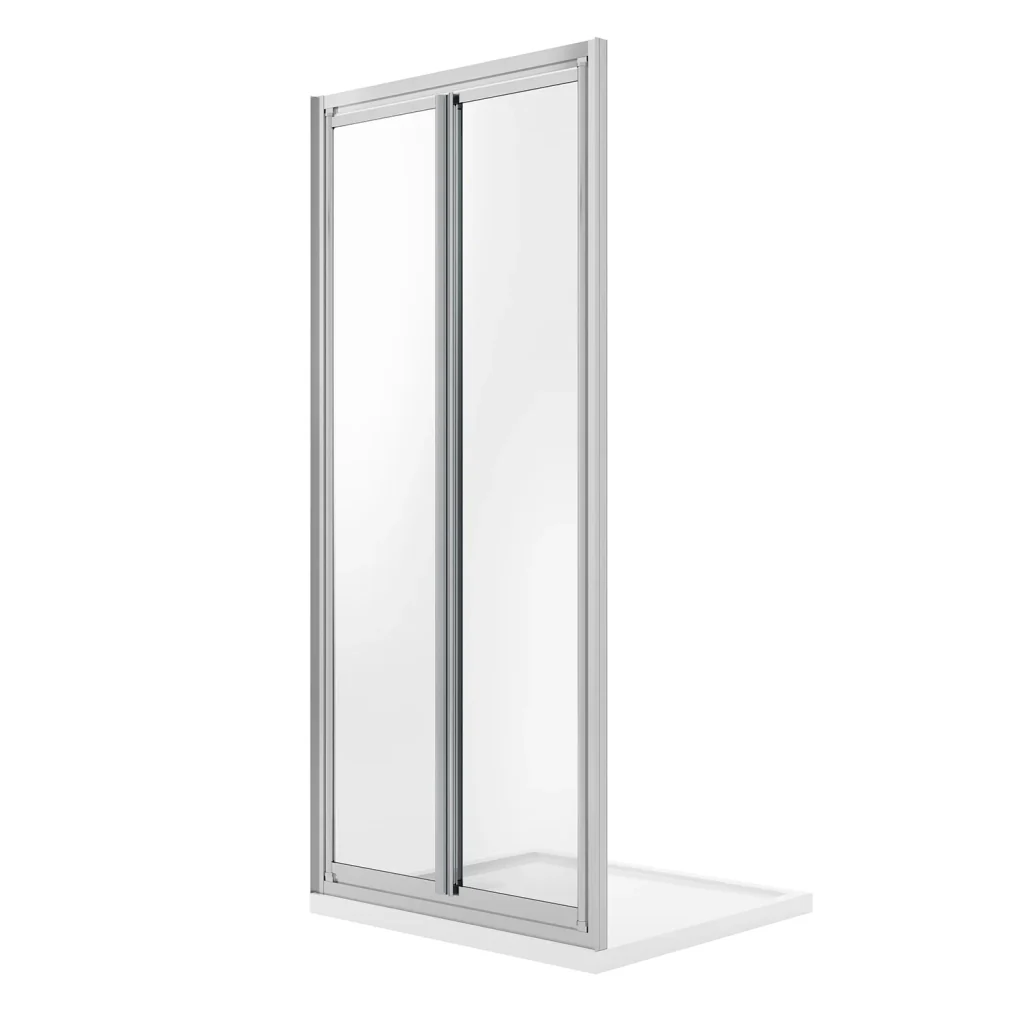 Porta Doccia 70CM H185 Cristallo Trasparente Apertura Saloon con Doppia Anta Battente mod. Clint - Image 6