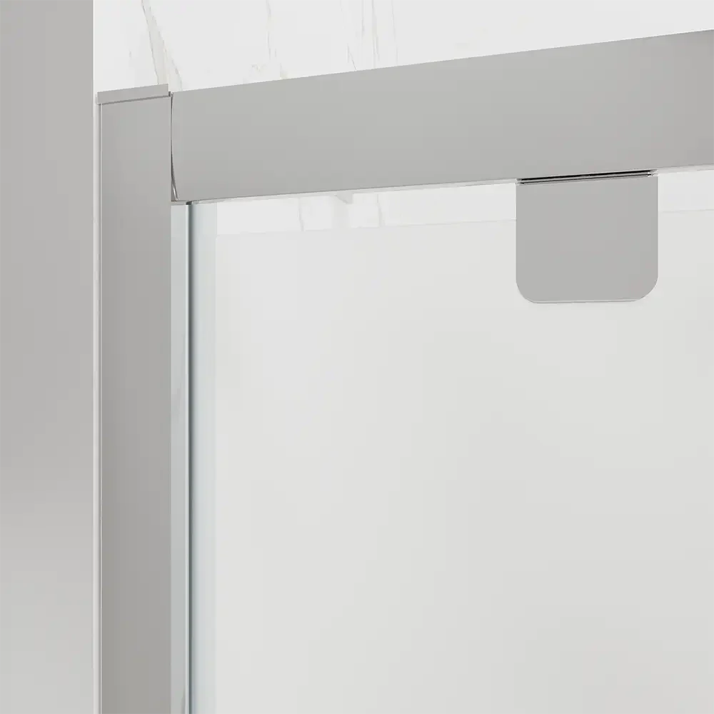 Porta doccia 75 cm apertura a battente vetro opaco | Apulia - Image 7