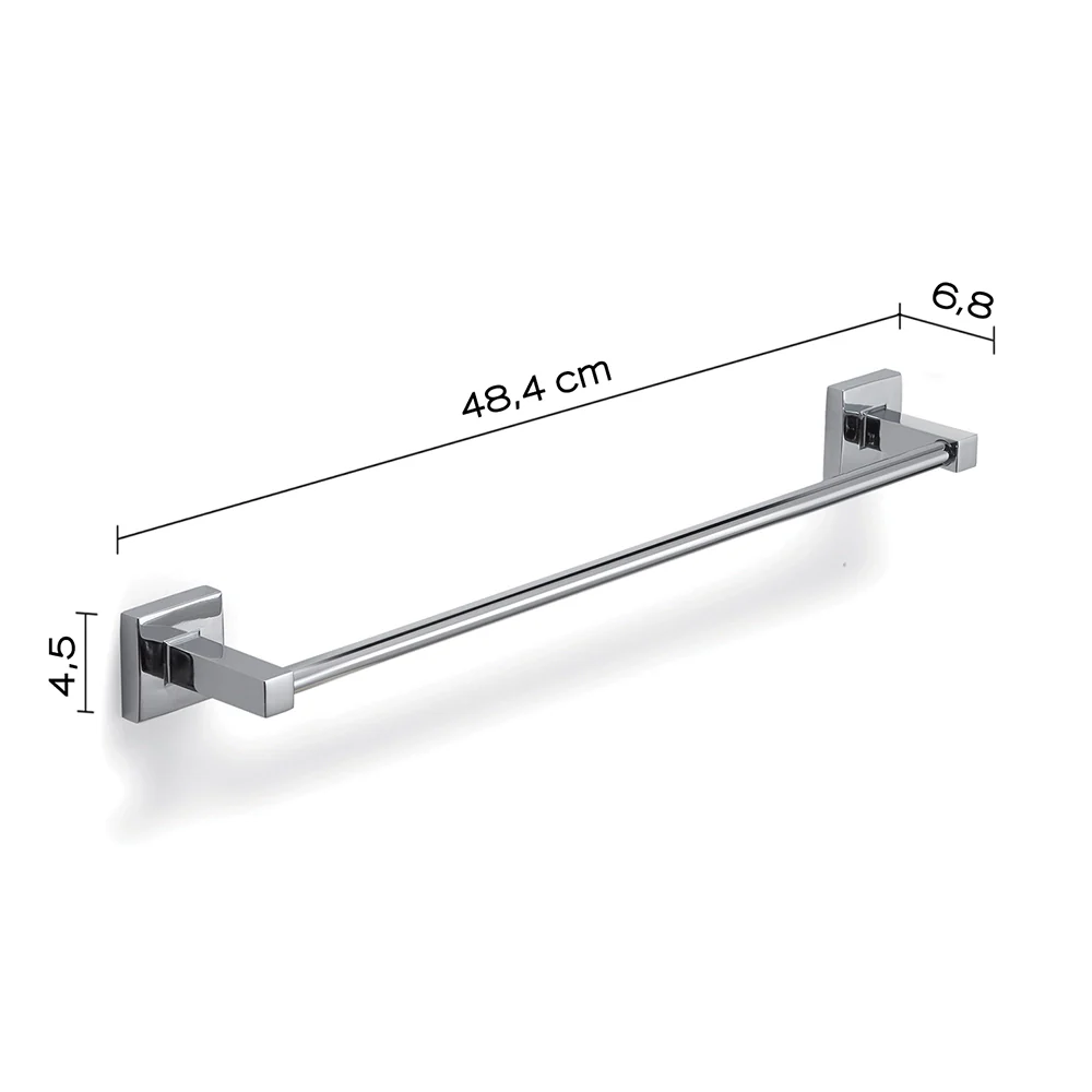 Portasalviette a muro 45 cm Gedy in acciaio cromato | Olimpo - Image 3