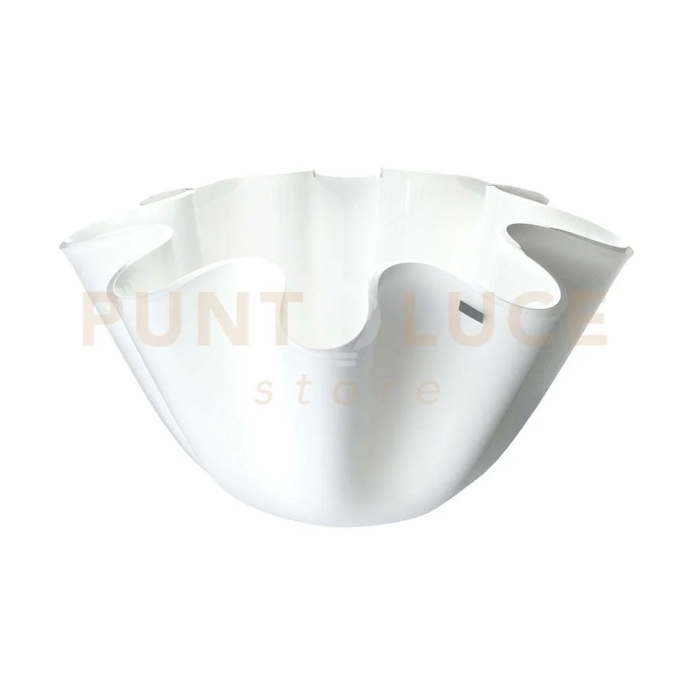 PORTAVASO CONTENITORE SOFT IN CRISTALLO ACRILICO BIANCO