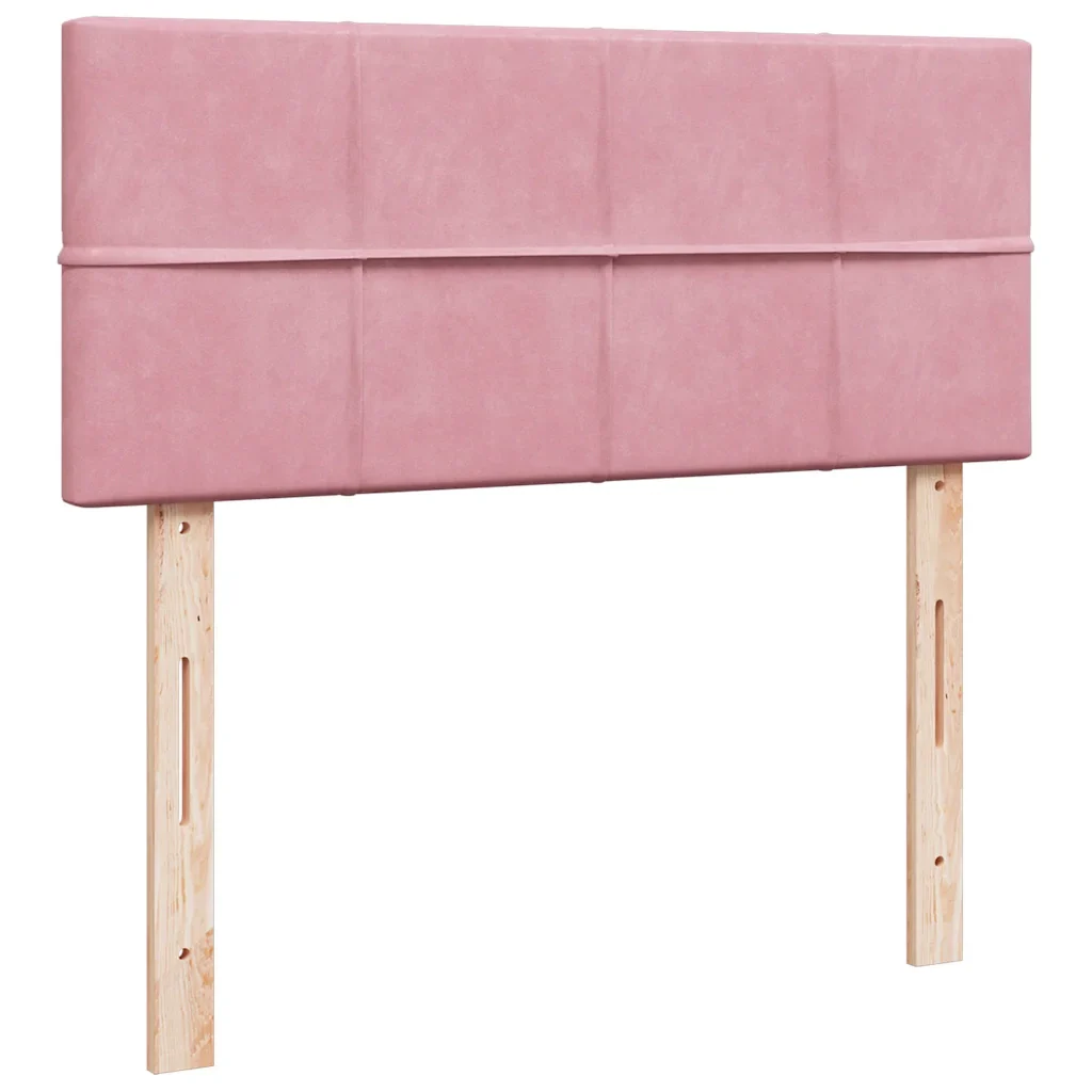 Pouf Letto con Materasso e LED Rosa 120x190cm in Velluto 3312613 - Image 10