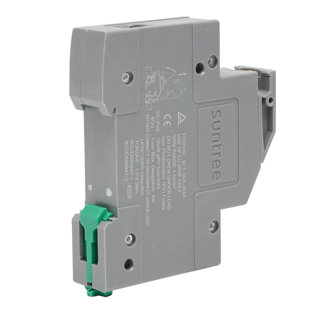 Presa, sezionatore fusibile gPV per impianti fotovoltaici 1P, 1100V Suntree - Image 2