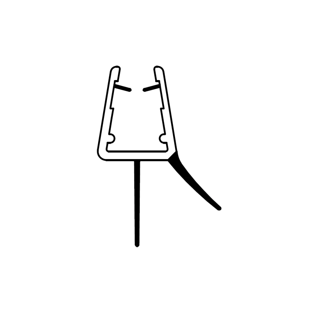 PROFILO GOCCIOLATOIO IN PVC PER CRISTALLI BOX DOCCIA 402 2MT- ESCLU- pezzi 1 - Image 2