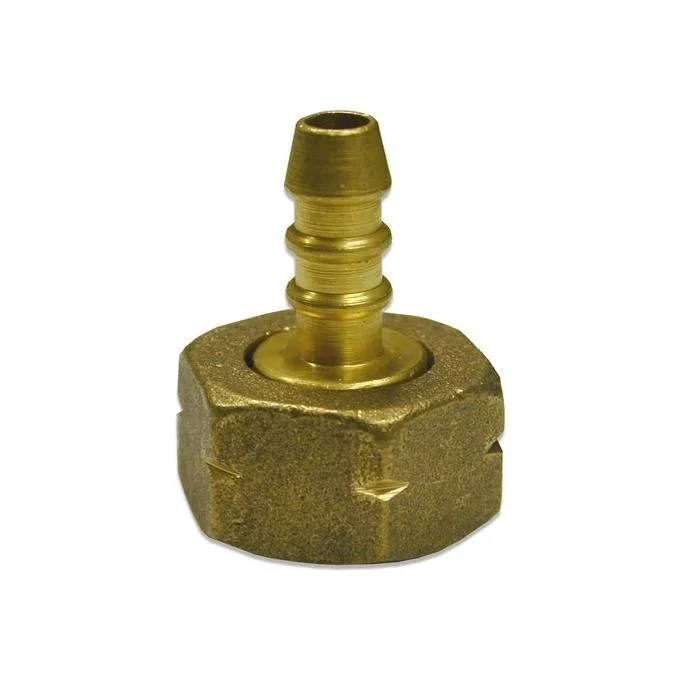 Project03 I410 Raccordo Girevole Portagomma Bombola Gas GPL Filetto 21,8 mm LH Tubo 8x15 mm Ottone - Image 3