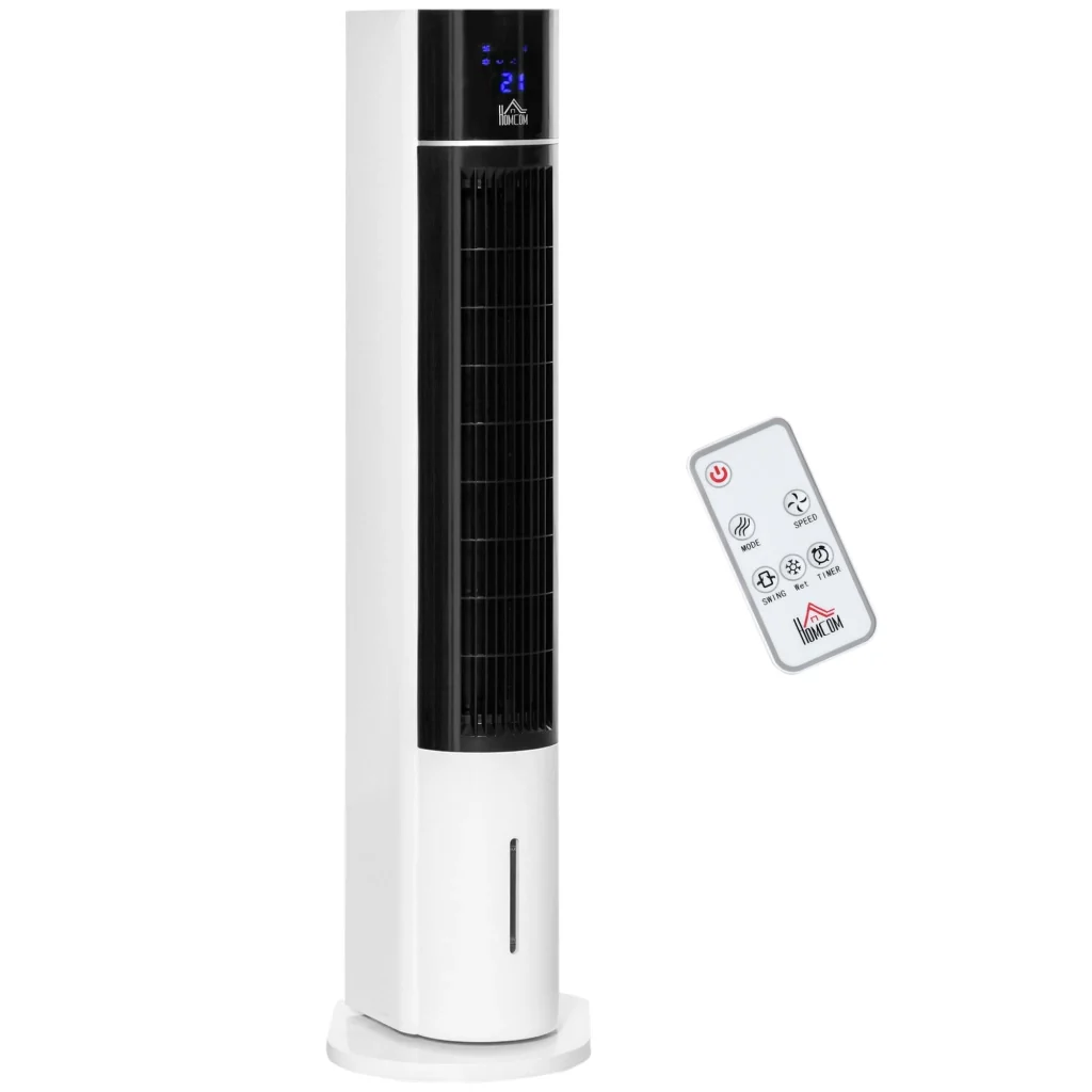 Raffrescatore Ventilatore Evaporativo 3 Litri 60W con Telecomando Bianco