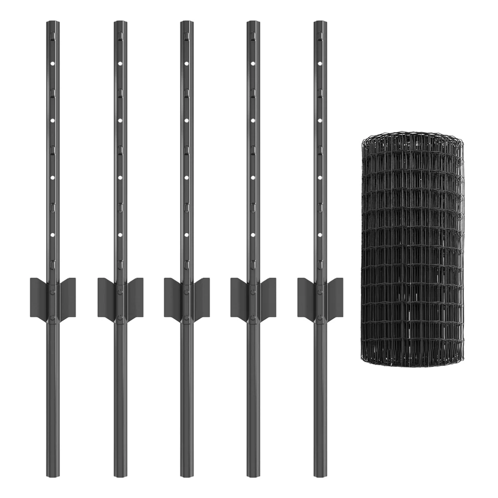 Recinzione Euro con 5 Post U Grigio 0.4x10 m Acciaio - Image 5