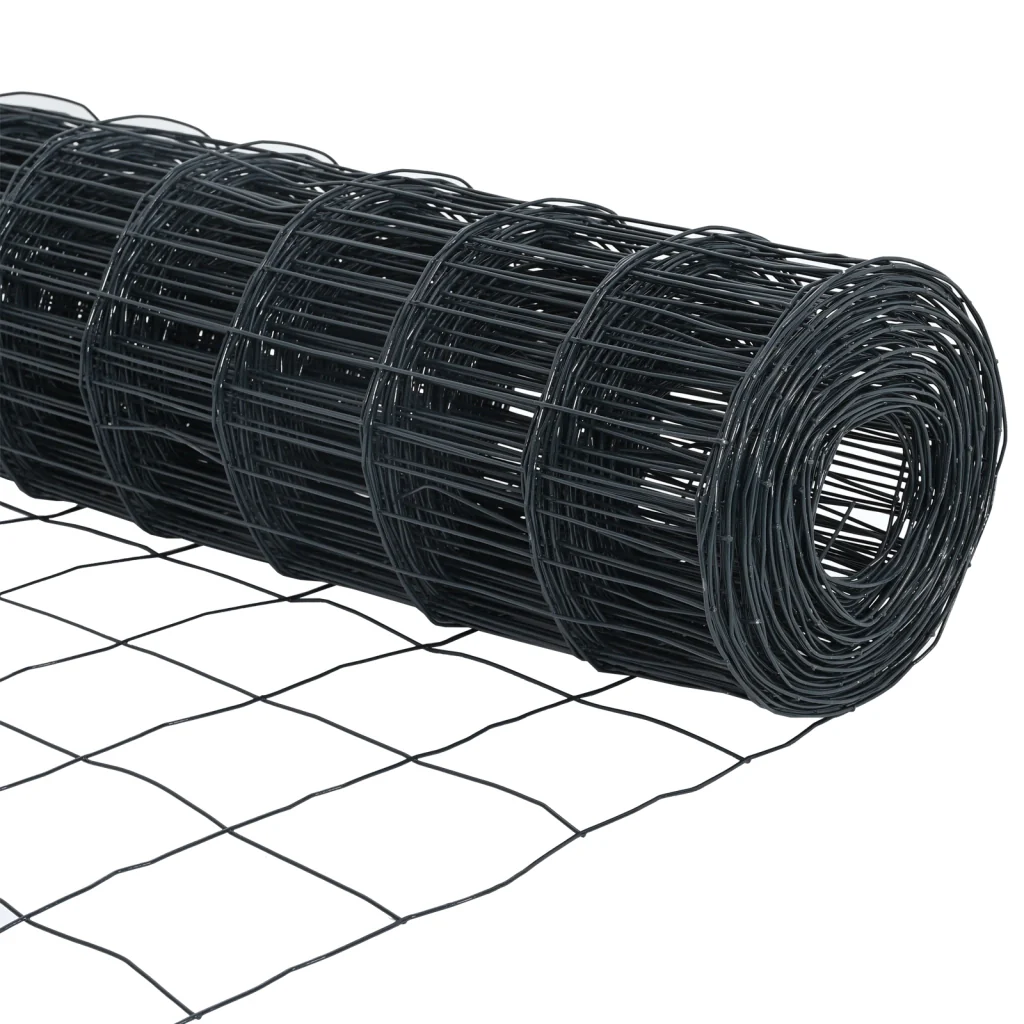 Recinzione Euro con 7 picchetti 0.4x10 m Acciaio galvanizzato Grigio - Image 10