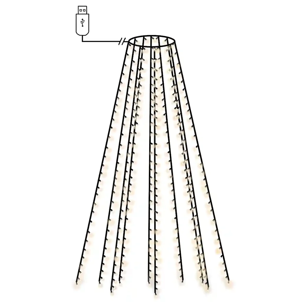 Rete di Luci per Albero di Natale con 300 LED 300 cm 51281 - Image 2