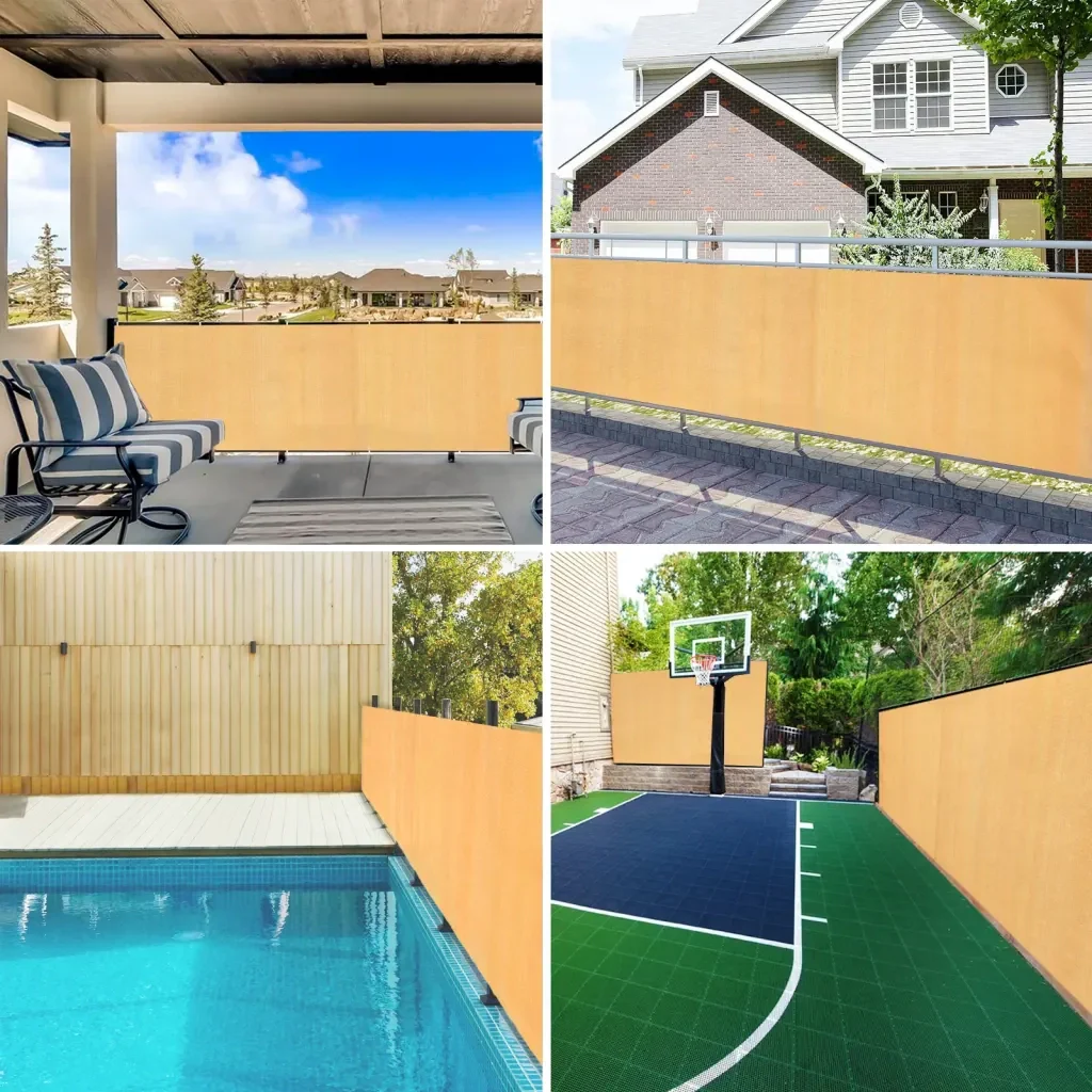 Rete per Privacy Sabbia 1,5x25 m in HDPE 150 g/m² 4003840 - Image 6
