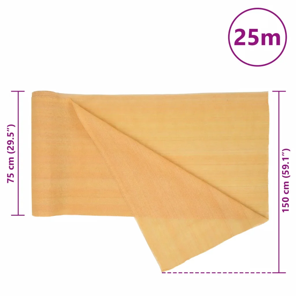 Rete per Privacy Sabbia 1,5x25 m in HDPE 150 g/m² 4003840 - Image 7