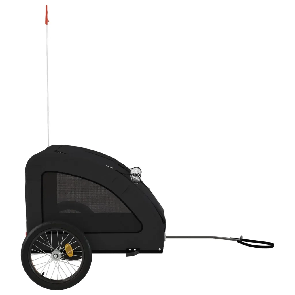 Rimorchio da Bici per Animali Nero Oxford e Ferro 93968 - Image 6