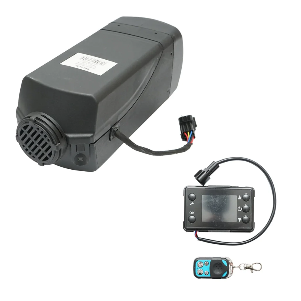 RISCALDATORE D’ARIA RISCALDATORI DA PARCHEGGIO PER L'AUTO RISCALDATORE PER AUTO, RISCALDATORE STAZIONARIO PORTATILE Riscaldatore stazionario, 12-24V, 2KW, display LCD, con telecomando