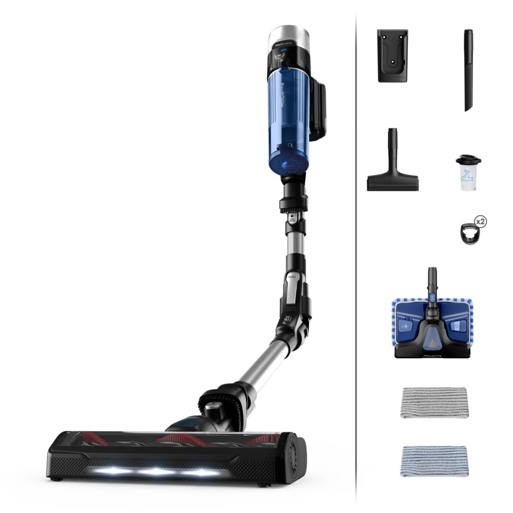 Rowenta X-Force Flex 9.60 RH20C0 aspirapolvere senza filo Argento, Blu Senza sacchetto - Image 2