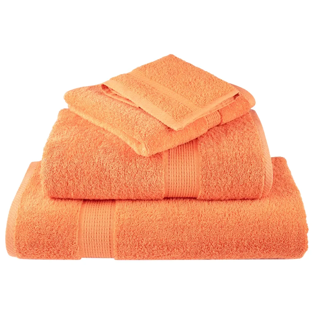 Asciugamani Premium SOLUND 10 pz Arancione 30x30 cm 600 g/m² 137373 - Image 3