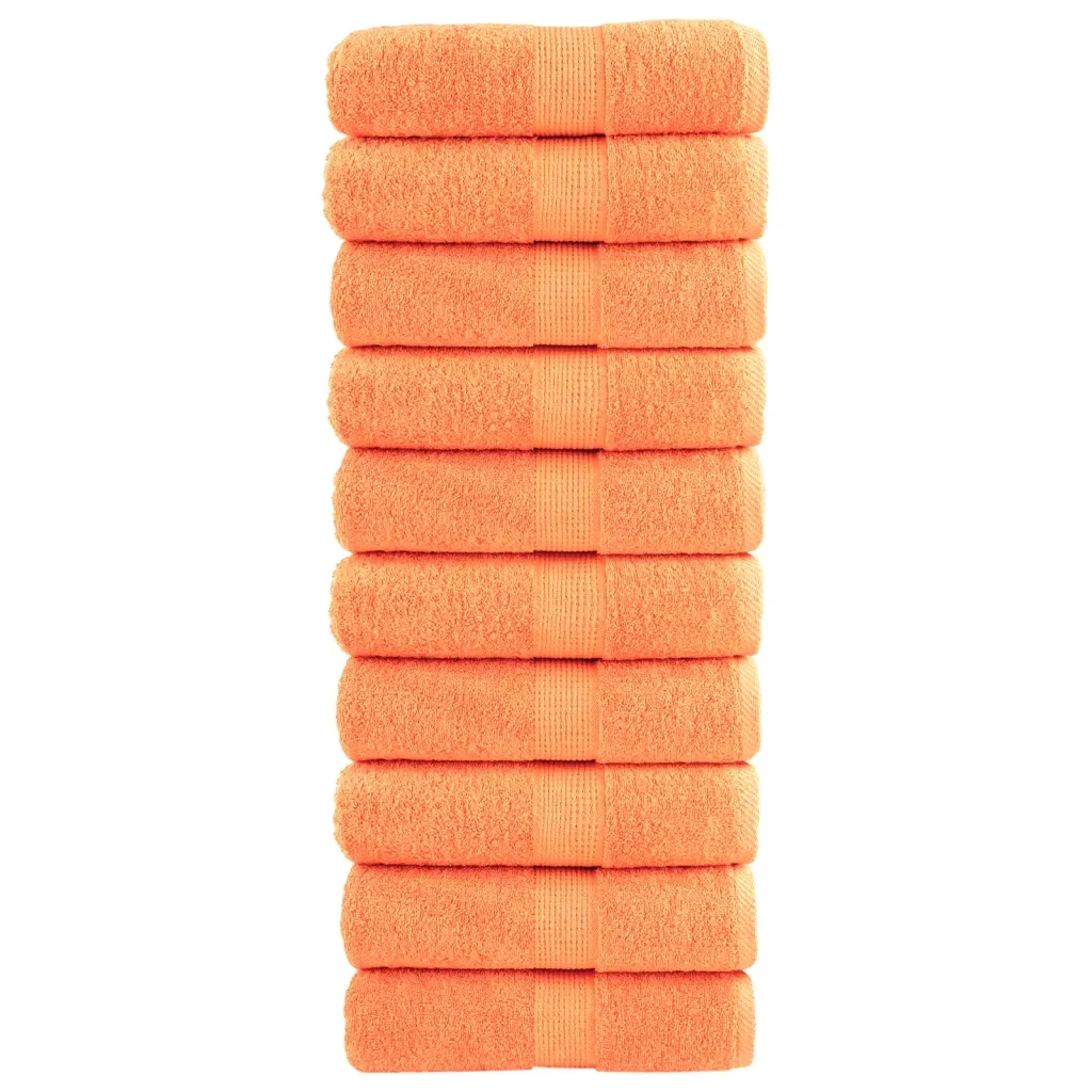 Salviette Premium SOLUND 10 pz Arancioni 30x30 cm 600 g/mÂ²