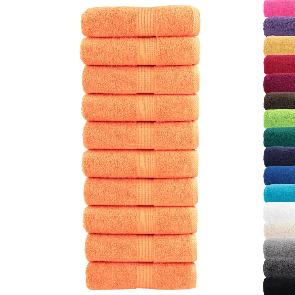 Salviette Premium SOLUND 10 pz Arancioni 30x30 cm 600 g/mÂ² - Image 2