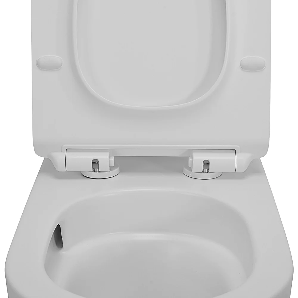 Sanitari Filomuro in ceramica bianca opaca con copriwc e scarico tornado Tokyo - Image 5