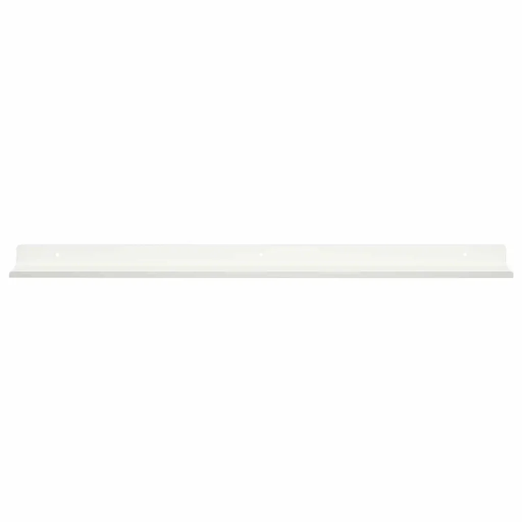Mensola sospesa 4 pcs Bianco 80 x 9 x 2,5 cm Acciaio 8003983 - Image 5