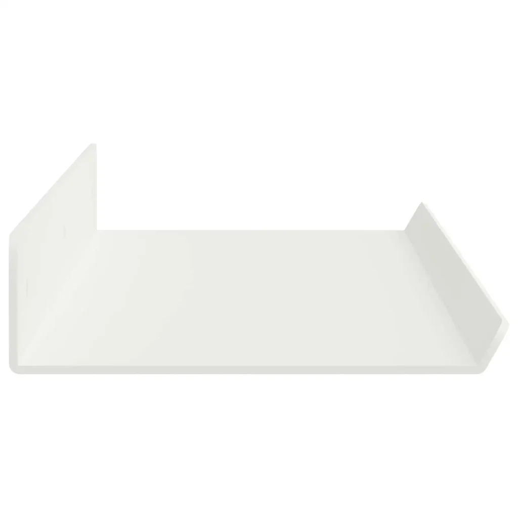 Mensola sospesa 4 pcs Bianco 80 x 9 x 2,5 cm Acciaio 8003983 - Image 6