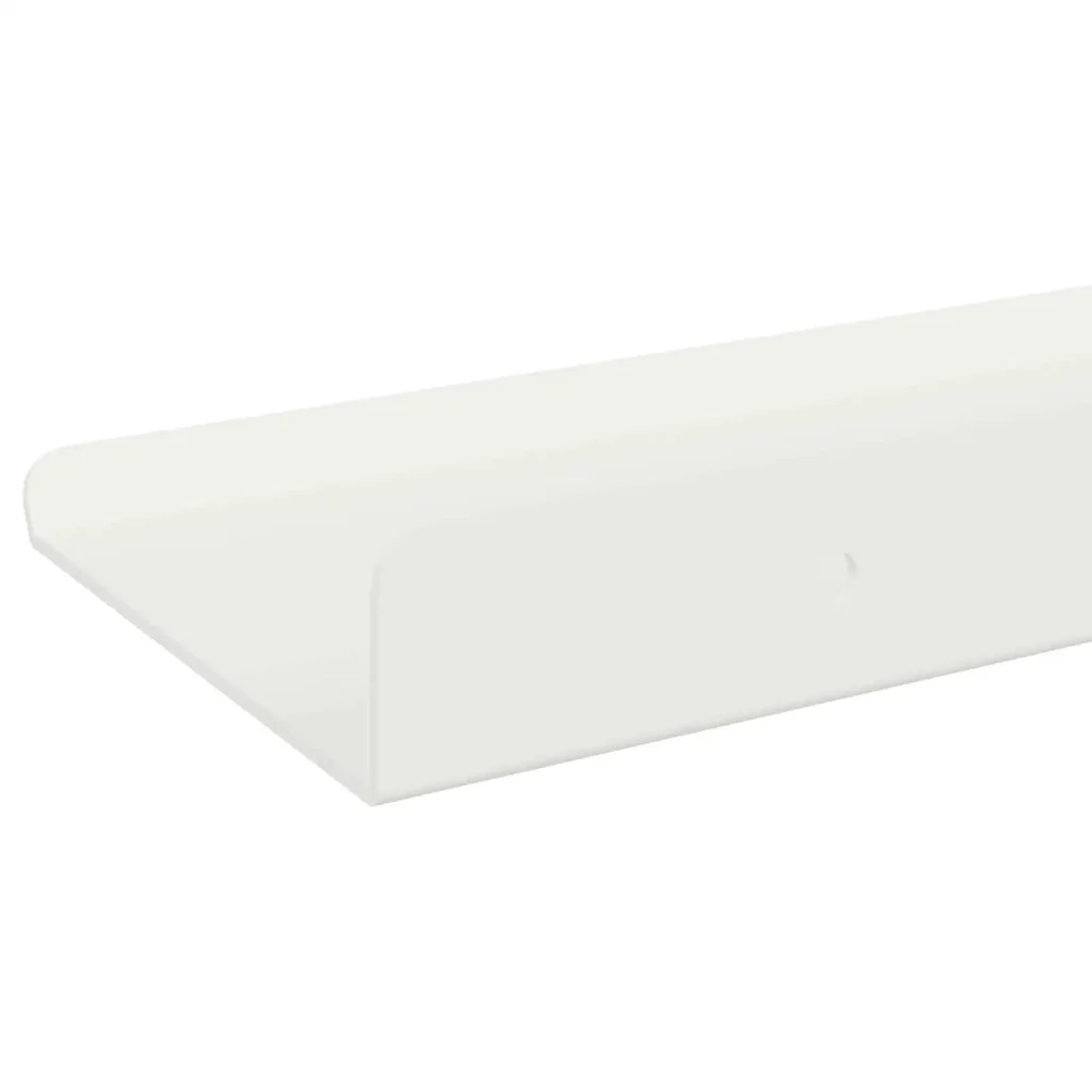 Mensola sospesa 4 pcs Bianco 80 x 9 x 2,5 cm Acciaio 8003983 - Image 7