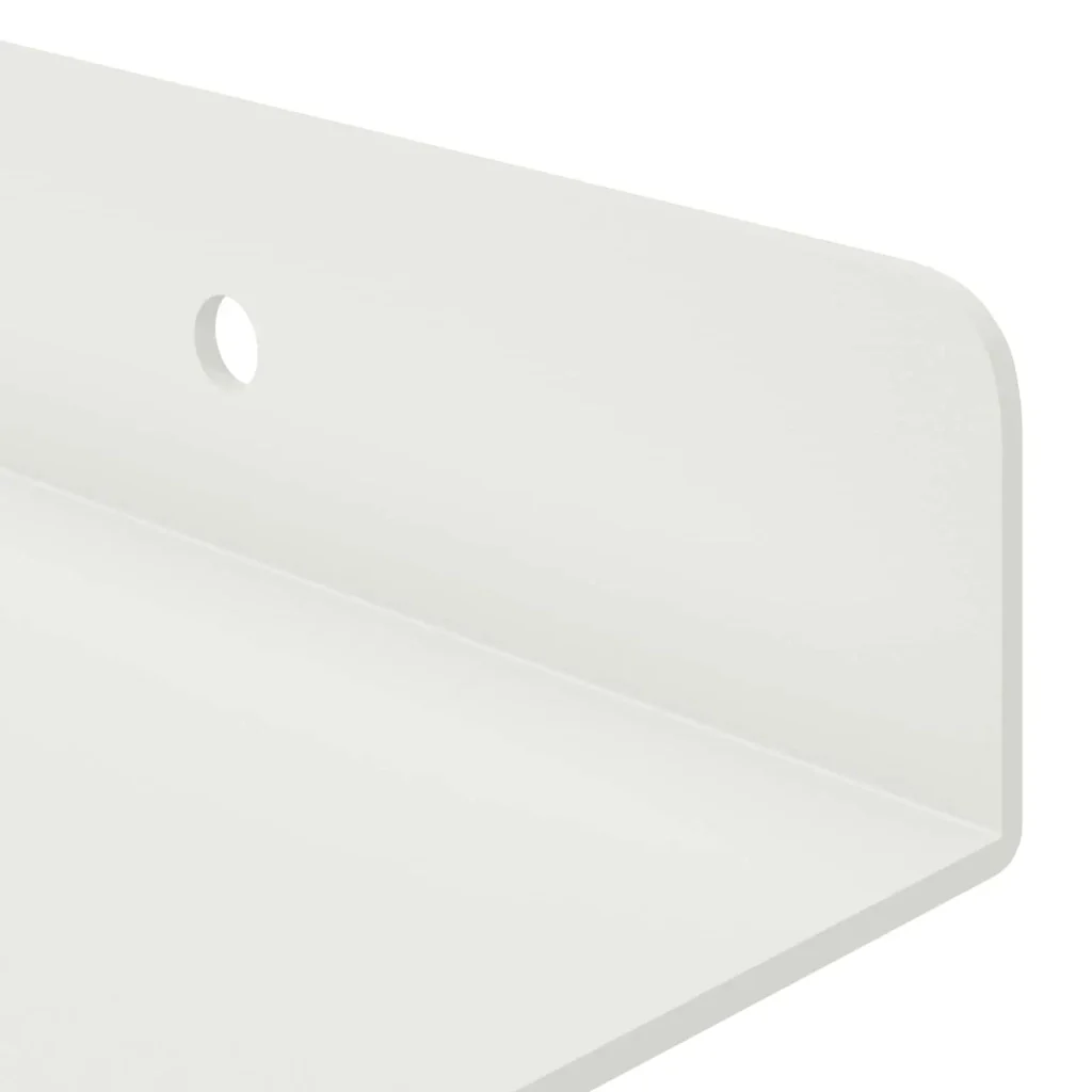 Mensola sospesa 4 pcs Bianco 80 x 9 x 2,5 cm Acciaio 8003983 - Image 8