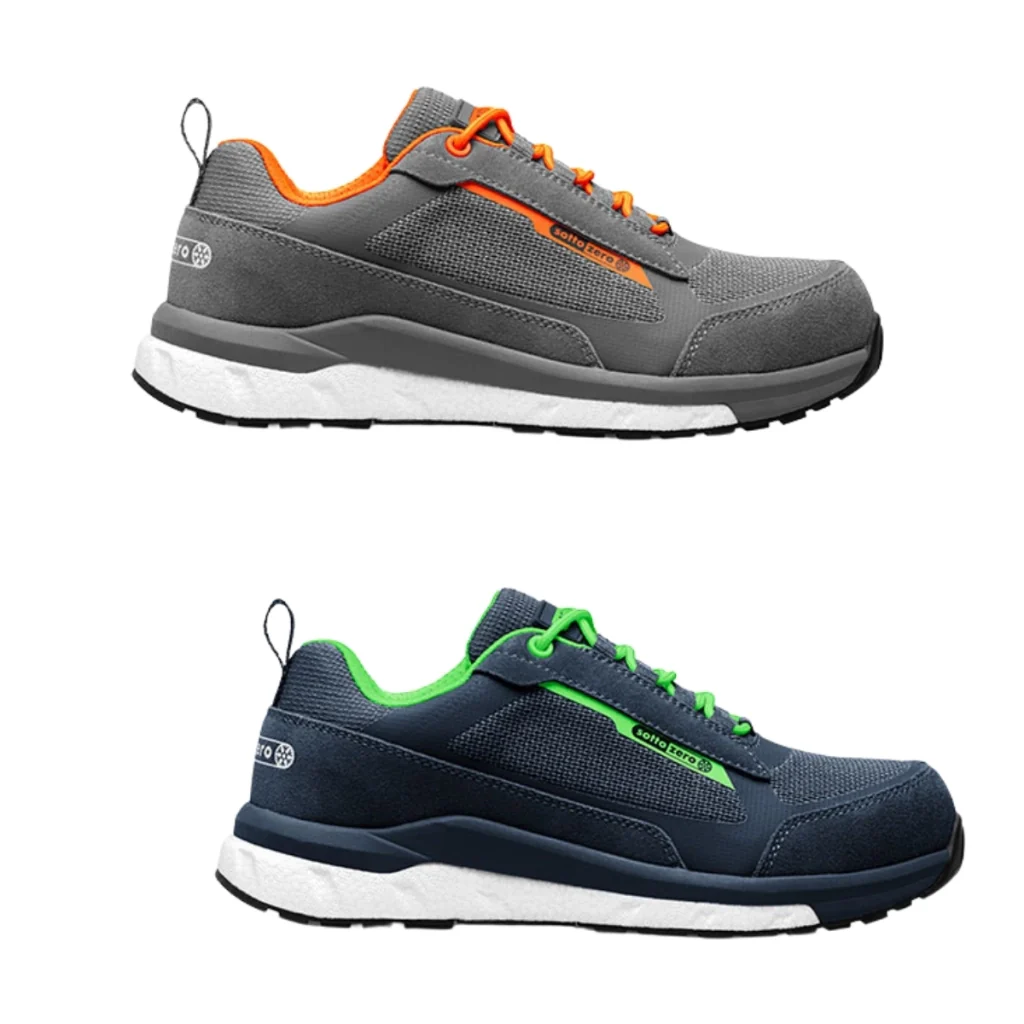 Scarpa Bassa Antinfortunistica da Lavoro S3S HRO SR FO Antiperforazione | Sottozero Modello Shuttle Grigio/Arancione/39