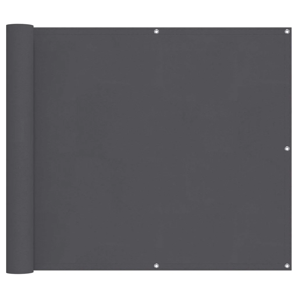 Schermo da balcone Antracite 100 x 500 cm Tessuto Oxford - Image 2