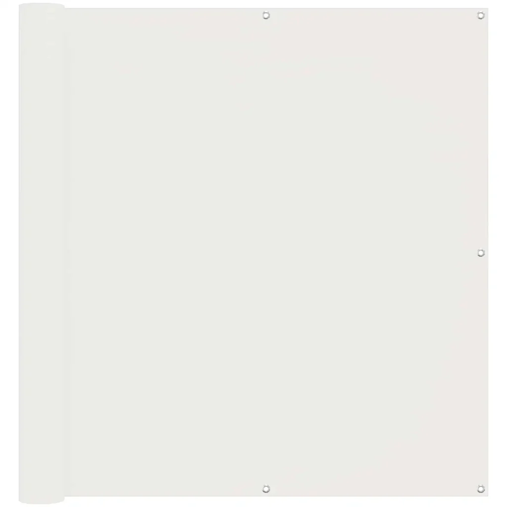 Schermo da balcone Bianco 110 x 600 cm Tessuto Oxford 42030613 - Image 2