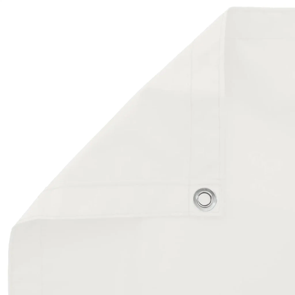 Schermo da balcone Bianco 110 x 600 cm Tessuto Oxford 42030613 - Image 4