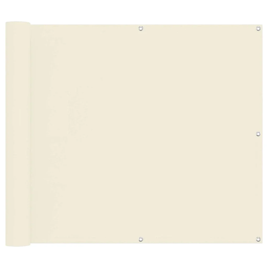 Schermo da balcone Crema 100 x 600 cm Tessuto Oxford 42030700 - Image 2