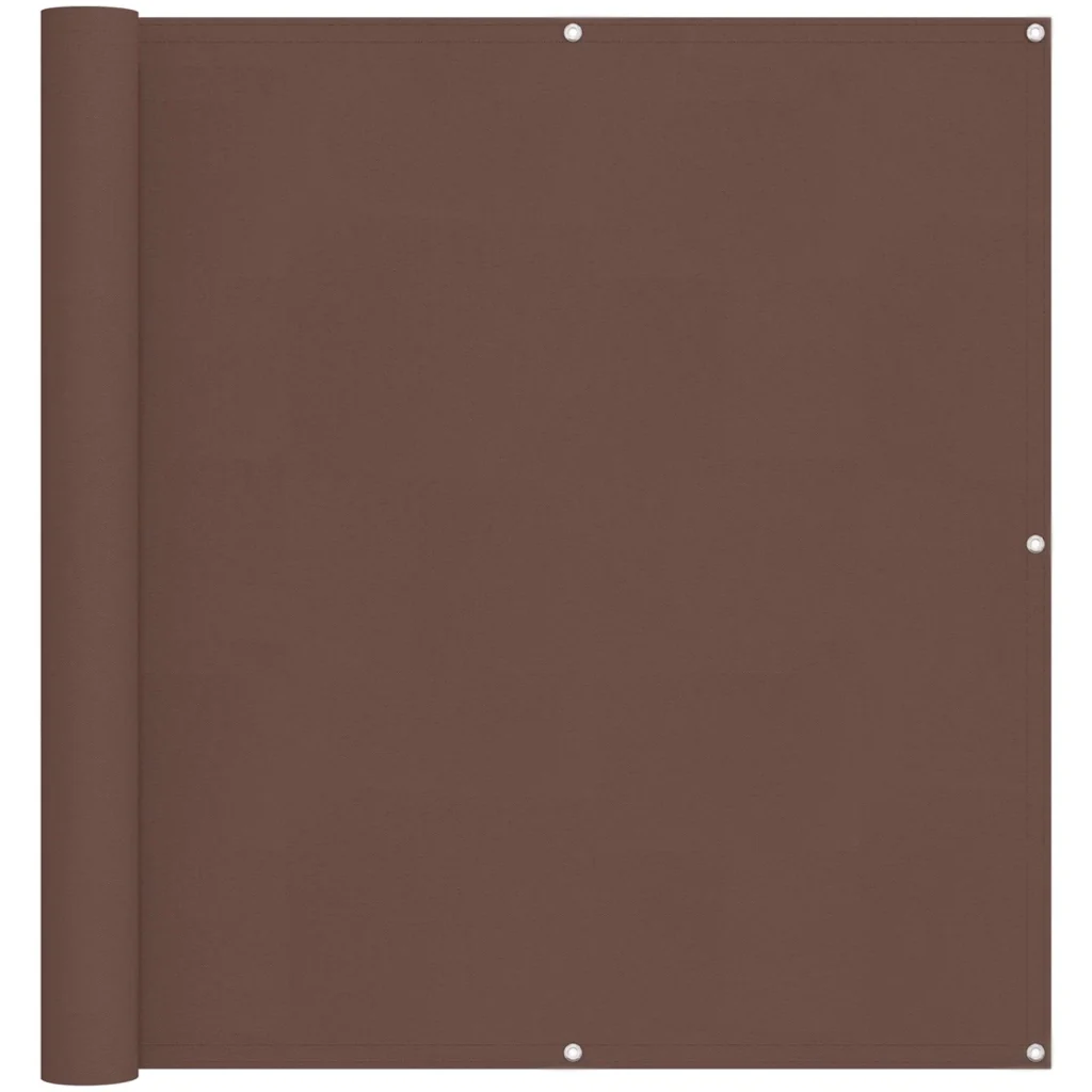 Schermo da balcone Marrone 110 x 200 cm Tessuto Oxford 42030875 - Image 2